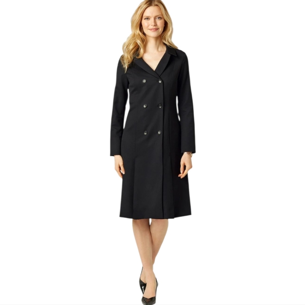 Pendleton Womens Double Breasted Wool‎ Florence Black Coat NWT Size 10